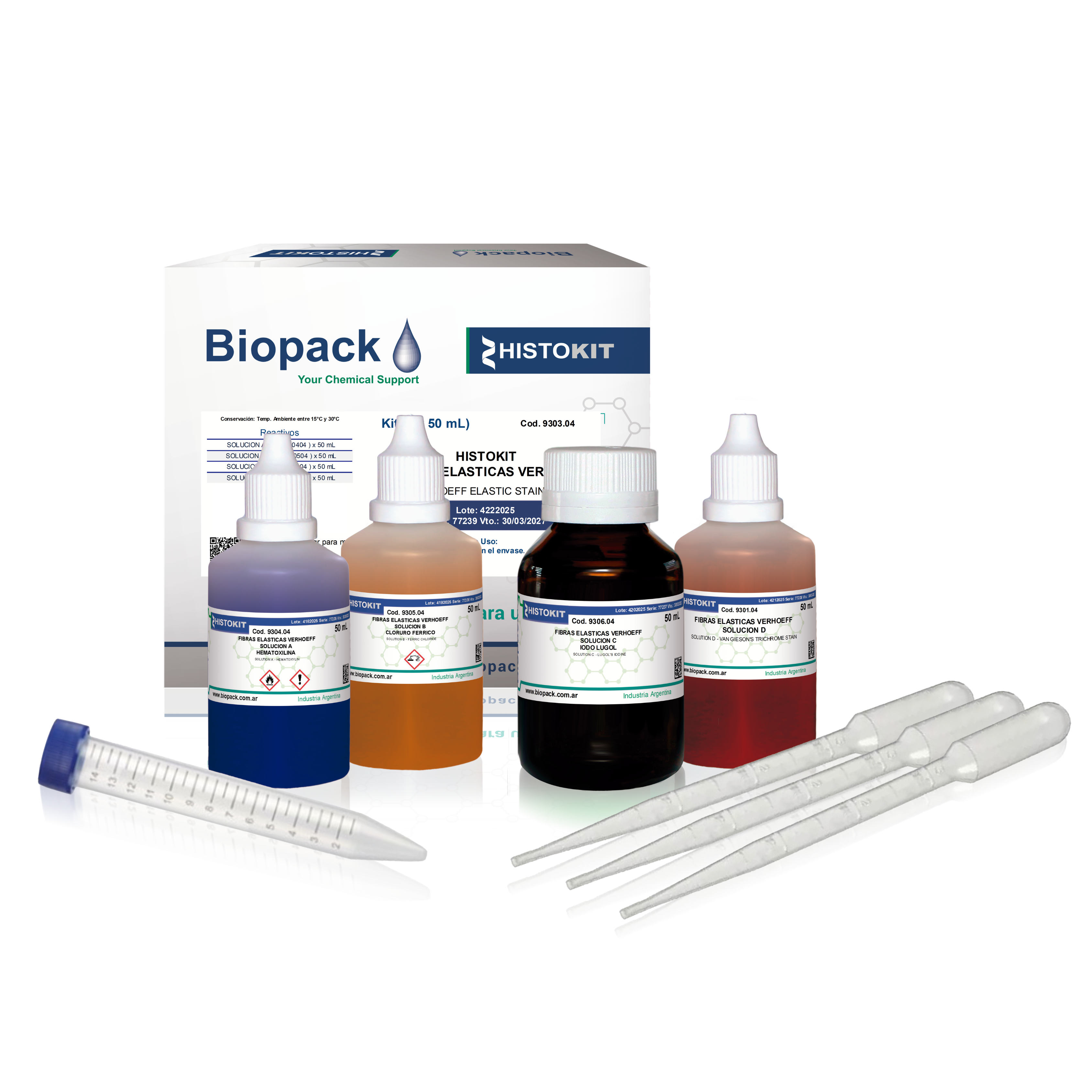 HISTOKIT FIBRAS ELASTICAS VERHOEFF