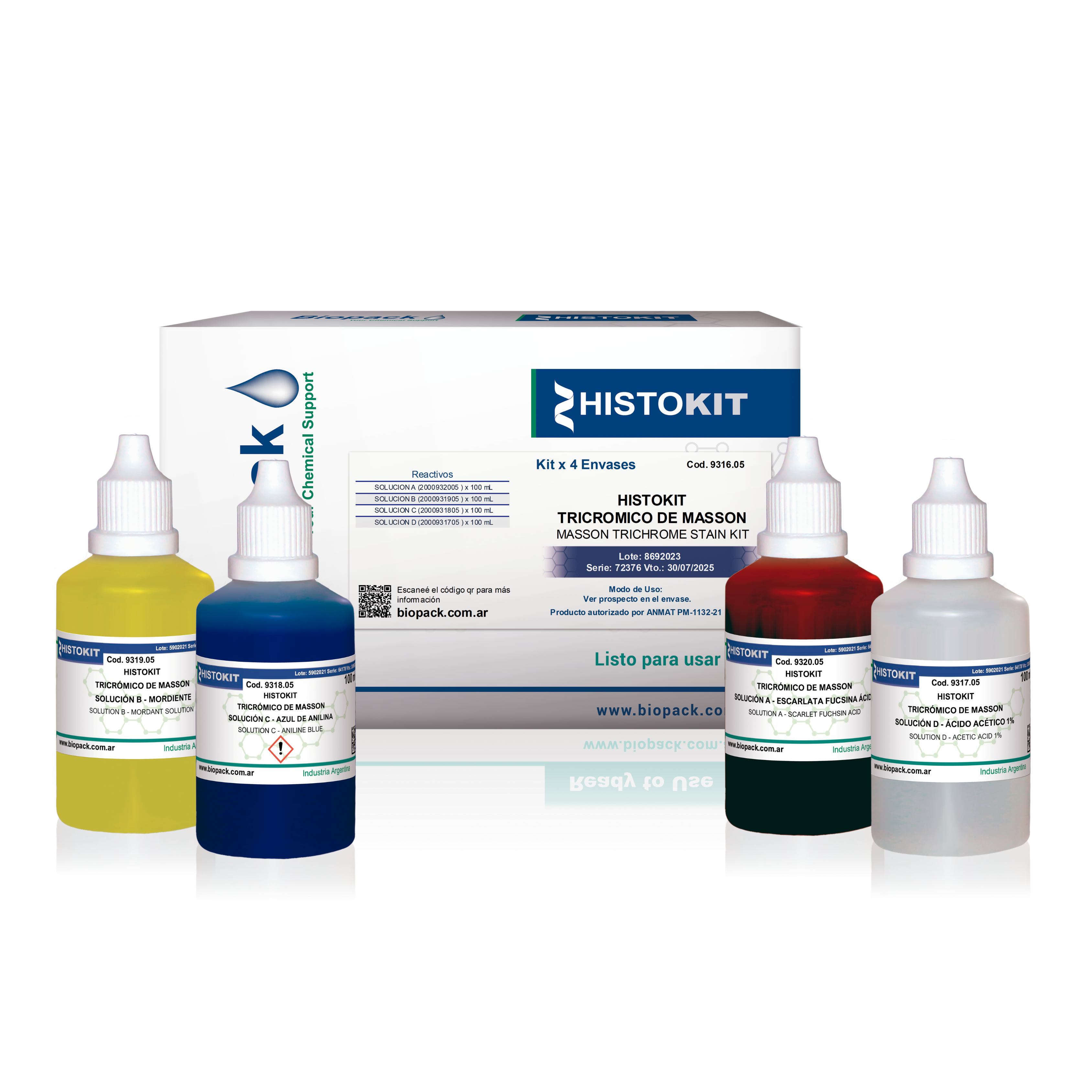 HISTOKIT TRICROMICO DE MASSON