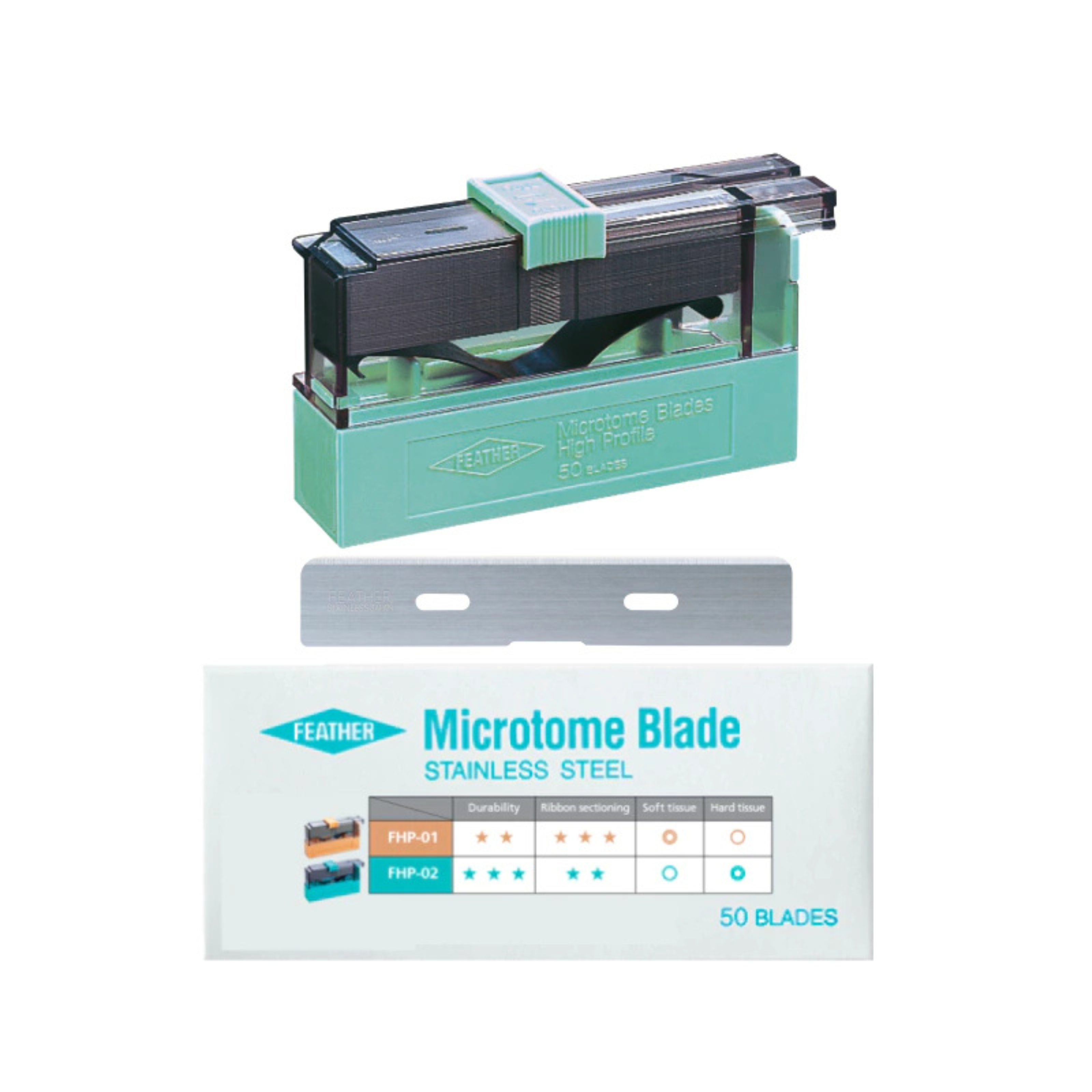 HOJAS DESCARTABLES NEW HIGH-PROFILE FHP-02 x 50 UN