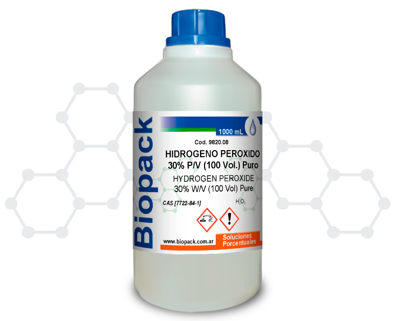 HIDROGENO PEROXIDO 30% P/V (100 Vol.) Puro