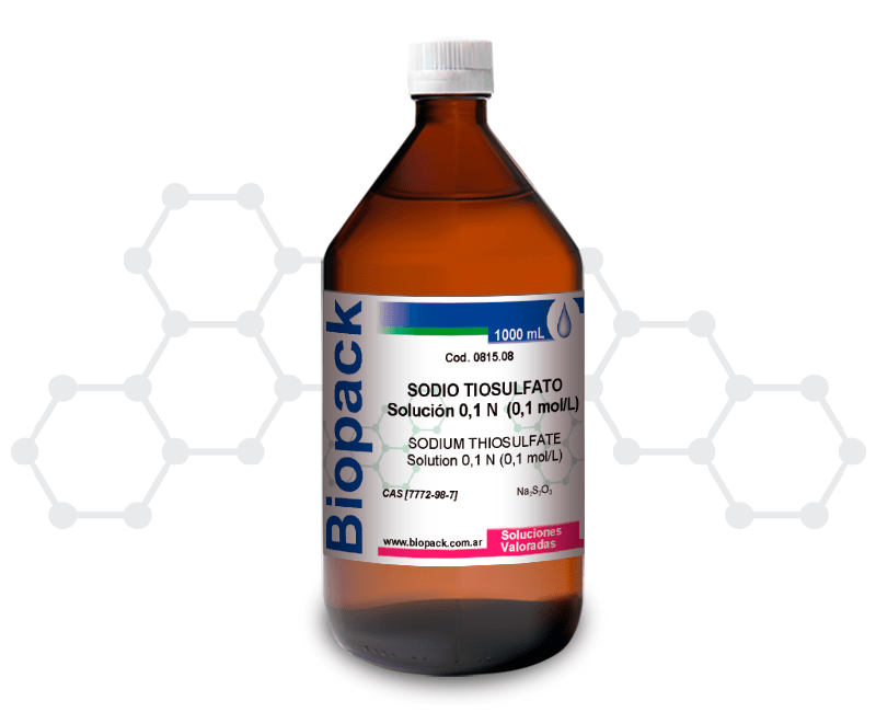 SODIO TIOSULFATO Solución 0,1 N (0,1 mol/L)